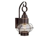 Onion - 1 Light Small Nautical Outdoor Lighting Wall Lamp Fixture - Burnished Bronze - B2535