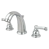 Kingston Brass KB981FL Two Handle 8 in. to 16 in. Widespread Lavatory Faucet with Retail Pop-up