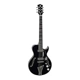 Luna Athena Hollowbody Acoustic Guitar, Gazelle