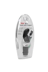 Metrokane Wine Pourer with Stopper, Black