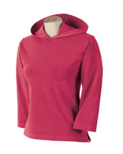1961 Authentic Pigment 9 Oz Ladies' Pigment-dyed Stretch Hooded Pullover Sz Medium