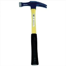 Klein 807-18 15 Inch Electrician's Straight Claw Hammer, Black/Yellow
