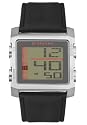 Giordano Men's Digital Multifunction Black Leather Watch #1388-02