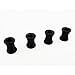 Hot Racing RSSLF117X Black Steel M4 Wheel Barrel Nut Fastener