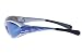 DEI 070204 Silver Frame Blue Flame Sunglasses