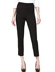 Modern Slim Leg Jacquard Cropped Trousers