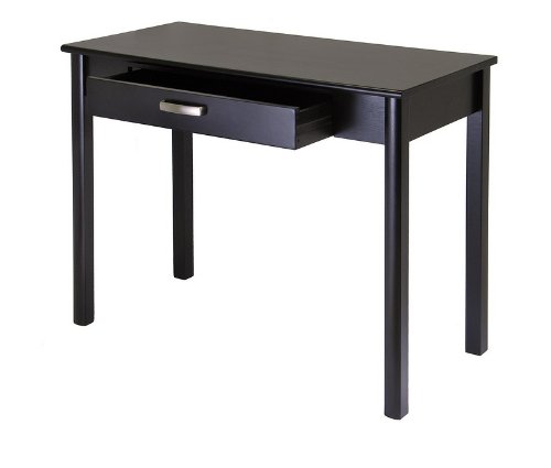 Contemporary Espresso Finish Home Office Writing Desk
