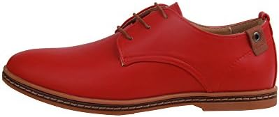 Men's Dress Casual Oxfords Shoes Red 5.5 D(M) US