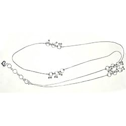 Back Belly Chains in Sterling Silver