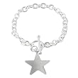 Sterling Silver Star Charm Bracelet