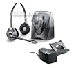 Plantronics 70540-01 SupraPlus CS361N-HL10 Binaural-Noise Cancelling DECT 6.0 Wireless Headset and Lifter