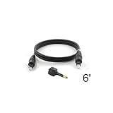 Toslink 6 ft Cable + Toslink Female/Mini Male Adapter
