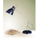 NAVY BLUE DESK LAMP (Navy Blue) (15''H x 15''W x 15''D)