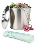 Stainless Steel Compost Pail and 25 BioBags™