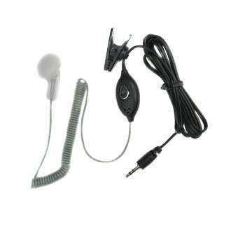 Childrens Toyshop  Electronics : New Cobra Earpiece Mic PTT & Transparent Curly Cord