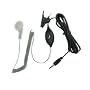 Cobra Earpice and Mic with Push to Talk and Transparent Curly Cord