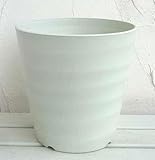 フレグラーポット：21型アイボリー 6個セット[7号プラ鉢　直径21cm、高さ21cm]