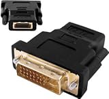 DVI-D Male to HDMI Female Adapter 19 Pin DVI to HDMI Converter Gold - HD LCD PLASMA TV Monitor PS3 SKY Xbox Blu-ray PC Laptop