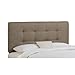 Tufted Headboard in Gunmetal Size: Twin
