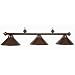 Metal 3 Shade Pool Table Light-Cherry