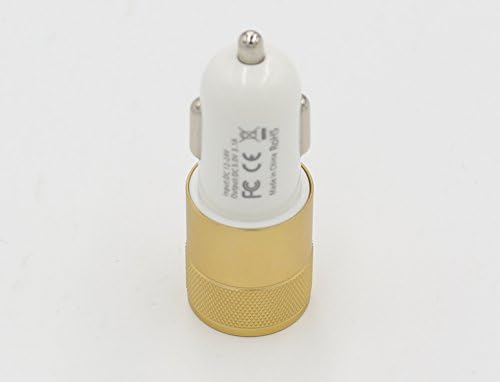 Car Charger, Khold 3.1a Dual USB Port Car Charger Portable Travel Charger Rapid Car Charger Auto Adapter for Iphone 6 Plus/6/5s/5/4, Ipad, Ipod , Samsung Galaxy, Smart Phone, Tablets (Golden)
