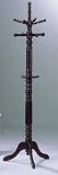 Cherry Finish Wood Hall Tree Coat Rack