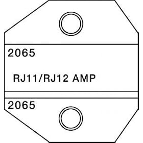 Click here to buy Paladin 2065 RJ11, RJ12 AMP 6P6C Modular Die Set by Paladin Tools.