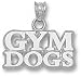 Georgia Bulldogs Solid Sterling Silver ''GYM DOGS'' Pendant