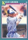 Kelly Gruber, Toronto Blue Jays Autographed Card