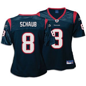 Matt Schaub Navy Reebok Replica Houston Texans Women's Jersey - Medium