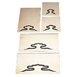 盛光 真鍮型板 出桁型板 5枚セット DUSK-1205