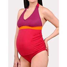 Motherhood Maternity: Colorblock Maternity Tankini Swimsuit