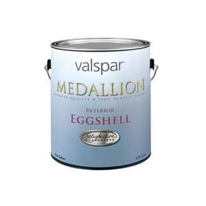 Valspar 27-4400 Medallion Interior Eggshell Latex Paint 1 Gal - White (Pack of...