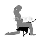 Wallmonkeys Peel and Stick Wall Decals - Hundetraining (agility, Obedience): Befehl: Durchkriechen - Removable Graphic