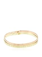 Les minimalistes Set de brazaletes X 2 Jonc Doré "La Tete Dans Les Etoiles" Et Jonc Rosé "Life Is Beautiful"