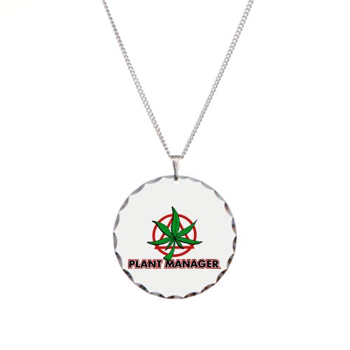 Necklace Circle Charm Marijuana Plant Manager