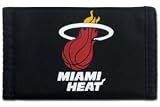 Caseys Distributing 2499499615 Miami Heat Nylon Trifold Wallet