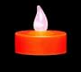 Christmas Source 620080 Battery Operated Flickering LED Tea Light 3-Pack - Orange Candle