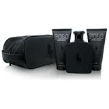 Polo Double Black by Ralph Lauren for Men 4 Piece Set Includes: 4.2 oz Eau de Toilette Spray + 2.5 oz After Shave Gel + 2.5 oz Hair & Body Wash + Dopp Kit