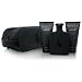 Polo Double Black by Ralph Lauren for Men 4 Piece Set Includes: 4.2 oz Eau de Toilette Spray + 2.5 oz After Shave Gel + 2.5 oz Hair & Body Wash + Dopp Kit