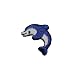 Delfin 3 cm * 3 cm B�GELBILD AUFN�HER APPLIKATION PATCH Tier Tiere Delphin Fisch Wasser Orka Meerestier Wal