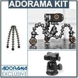 Cinetics CineSkates Set: 3 Wheels + Case - Bundle - with Joby Gorillapod Focus and Ballhead X Combo (GP8-BH)