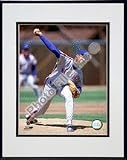 Photofile New York Mets Dwight Gooden 1990 Action Matted 8x10 Photo in Aluminum Frame