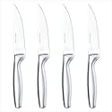 Gourmet Settings Stainless-Steel Steak Knives, Set of 4