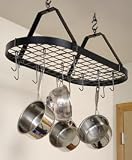 Enclume EPR1 Essentials Oval Ceiling Rack, Matte Black Powder