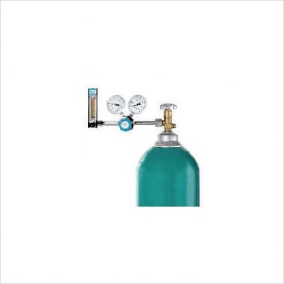 - 10 PSI Delivery 2 Stage Brass High-Purity Flowmeter Regulator With 3000 PSI Maximum Rated Inlet Pressure, CGA-580 (Must Specify Flowmeter At Time Of Order)