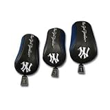 New York Yankees MLB Mesh Barrel Headcovers (Set of 3) by McArthur Golf.