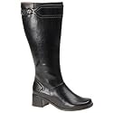 Naturalizer Women's Scurry 13-1/2" Boot - 7E Black