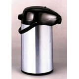 Coffee Airpot (Stainless Steel w/ Black) (3.0L)