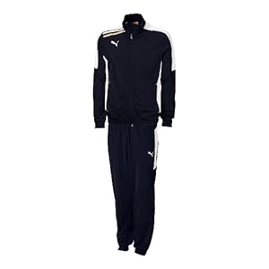 PUMA Herren Trainingsanzug Esito Poly, new navy-white, XXL, 652595 06